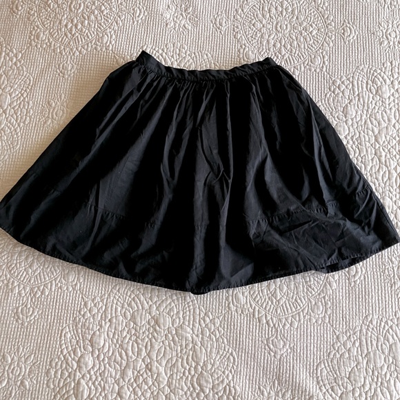 Like New Norma Kamali black cotton Aline skirt - Picture 1 of 9